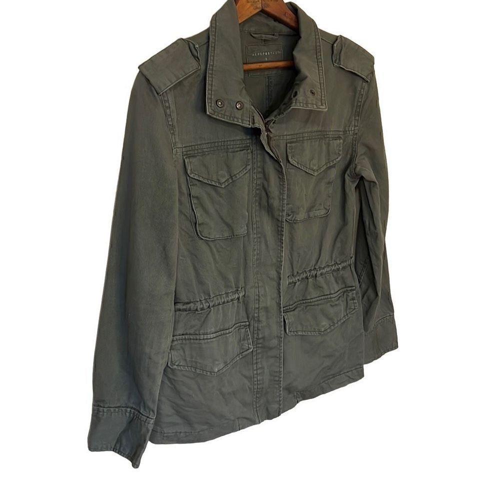 Aeropostale 100% Cotton Drawstring Waist Full Zip Jacket - Picture 3 of 8